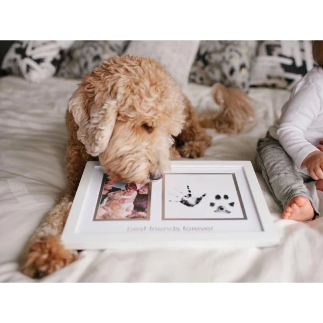 Pearhead Photo frame and ink prints for child and pet - Best friends forever