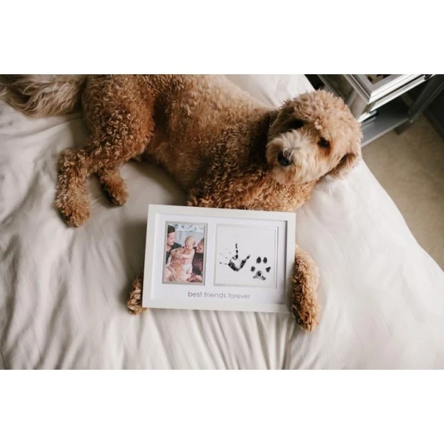 Pearhead Photo frame and ink prints for child and pet - Best friends forever
