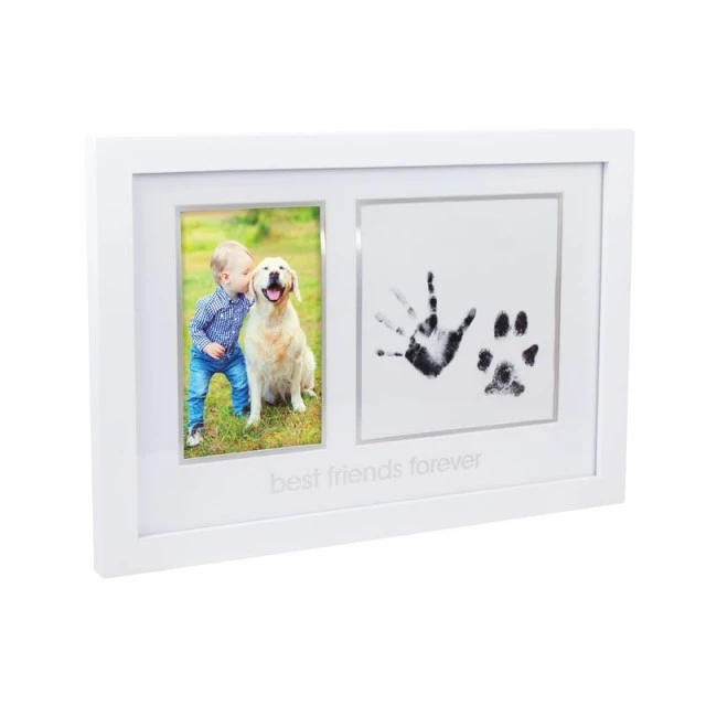 Pearhead Photo frame and ink prints for child and pet - Best friends forever