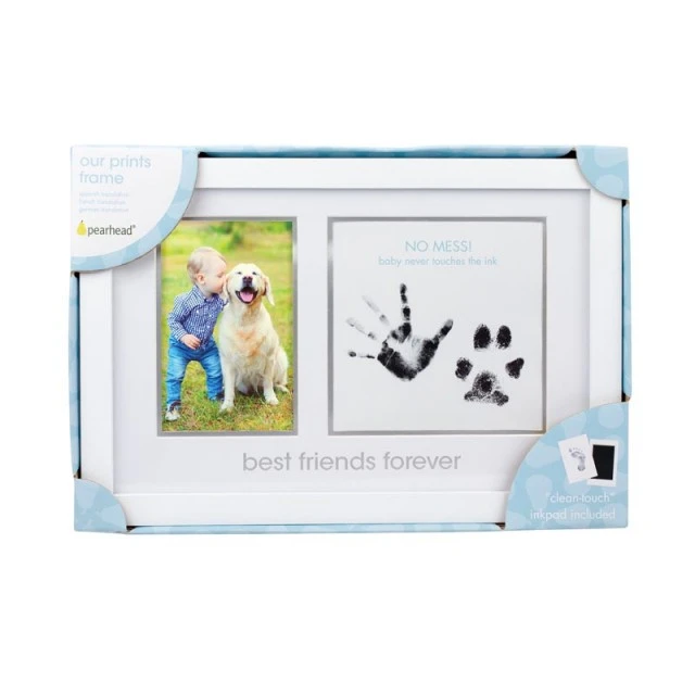Pearhead Photo frame and ink prints for child and pet - Best friends forever