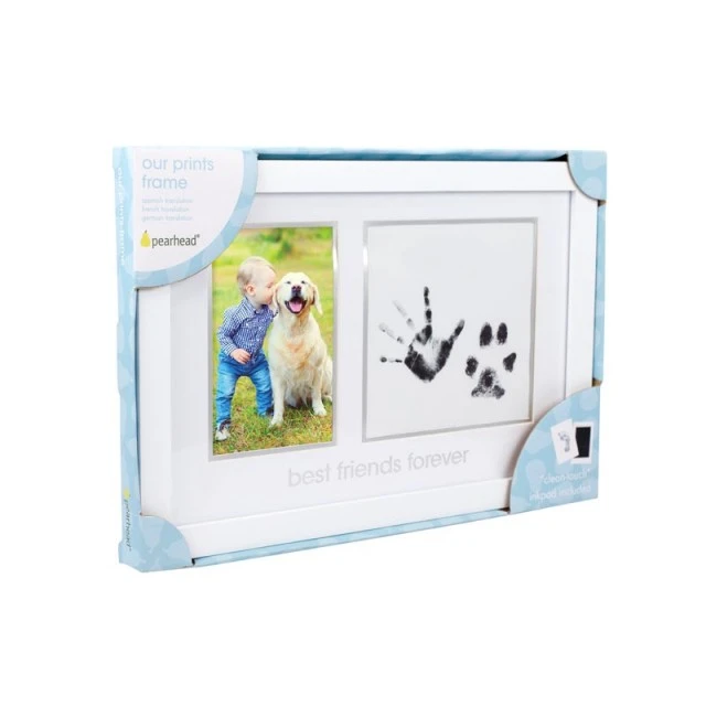Pearhead Photo frame and ink prints for child and pet - Best friends forever