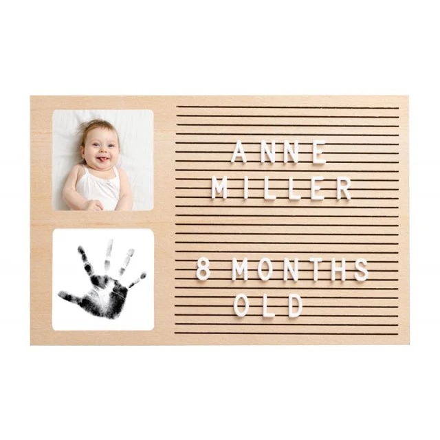 Pearhead Picture Frame, Ink Print and Lettering - Letterboard