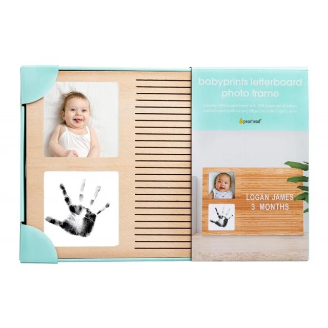 Pearhead Picture Frame, Ink Print and Lettering - Letterboard