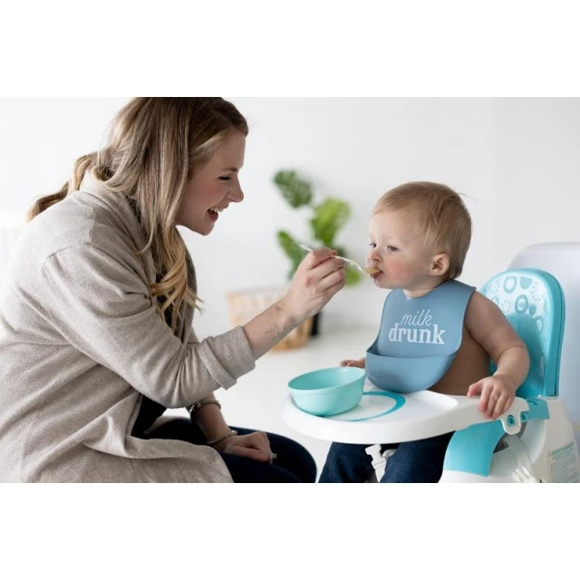 Pearhead Set of 2 silicone bibs - Milk Drunk