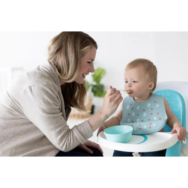 Pearhead Set of 2 silicone bibs - Milk Drunk