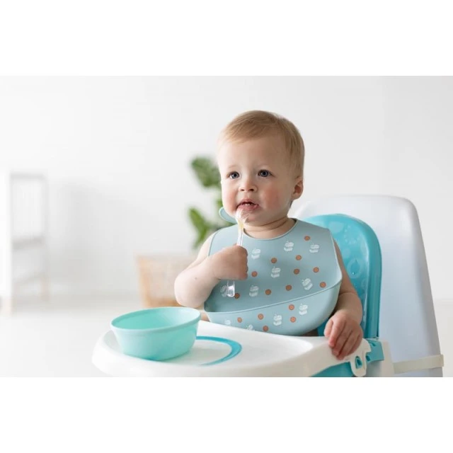 Pearhead Set of 2 silicone bibs - Milk Drunk