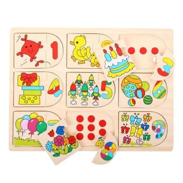 Wooden puzzle Matching