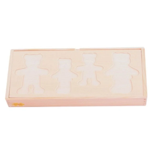 Wooden dress-up puzzle - Bear family