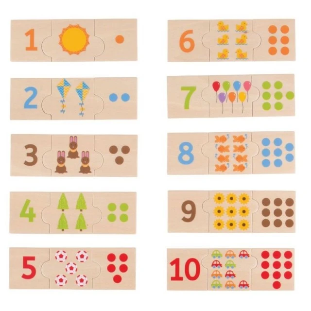 Wooden puzzle - Numbers