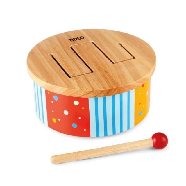 Wooden drum - Rainbow