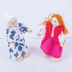 Set of wooden dolls - Family
