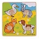 My first wooden puzzle with handles - Pets