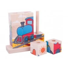Wooden String Cubes - Vehicles