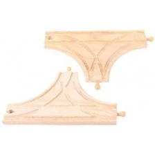 Wooden railway tracks - T-junction