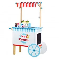 Wooden ice cream cart