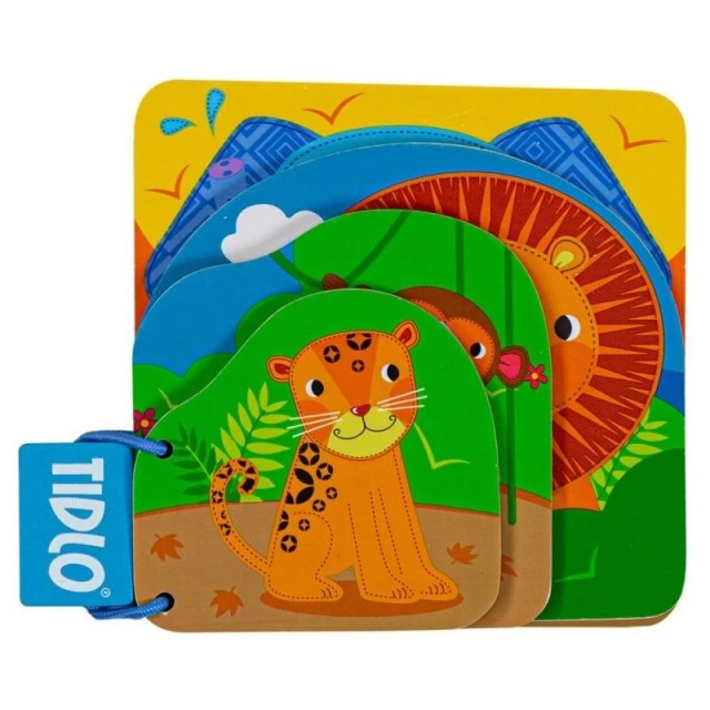 Wooden baby book - Jungle