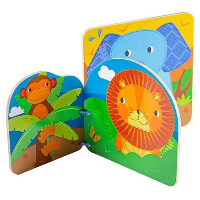 Wooden baby book - Jungle