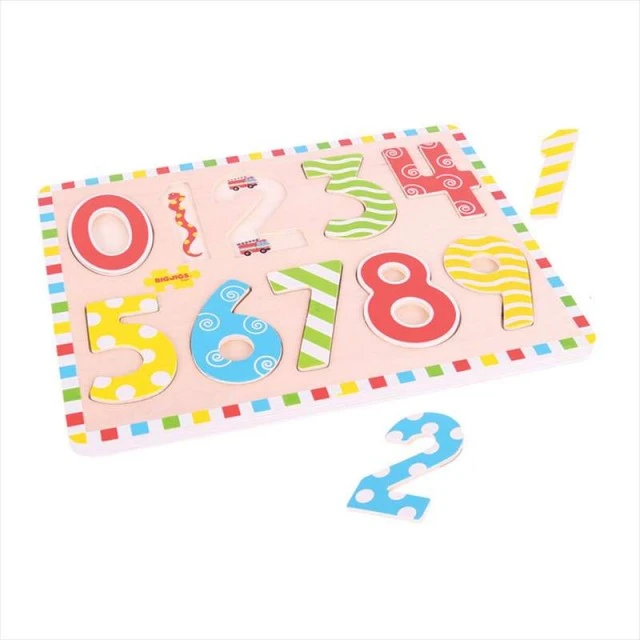 Wooden puzzle - Numbers - From 0 to 9