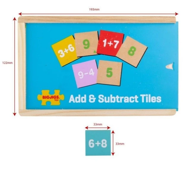 Wooden game - Add and subtract