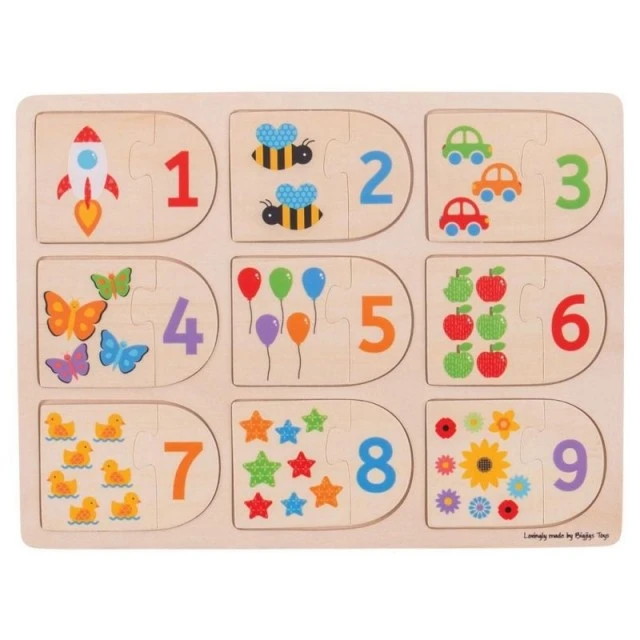 Wooden puzzle Matching