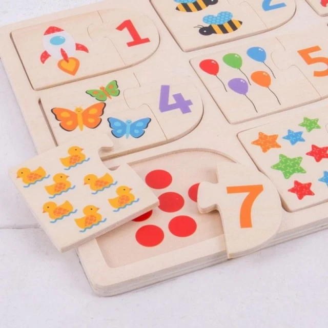 Wooden puzzle Matching