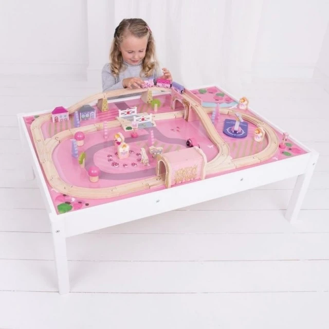 Magic train set and table