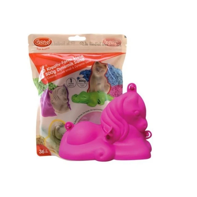 3D creative set with sand and pony mold