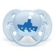 Ultra Soft pacifiers 0-6m blue with Boat and Hello decor