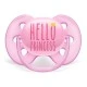 Ultra Soft pacifiers 6-18m pink with Swan and Princess decor
