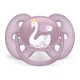 Ultra Soft pacifiers 6-18m pink with Swan and Princess decor
