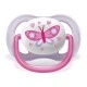 Залъгалки Ultra Air Happy 0-6м розови с декор Пеперуда и Love