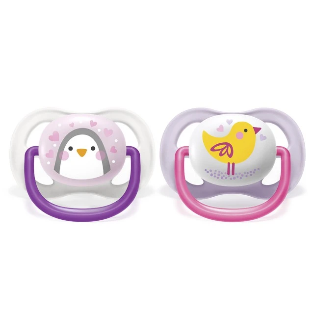 Залъгалки Ultra Air Animals 0-6м с декор Пингвин и Птица