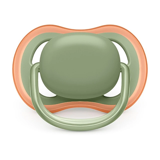Pacifiers Ultra Air 6-18m green and gray