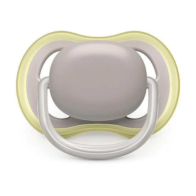 Pacifiers Ultra Air 6-18m green and gray