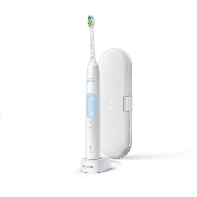 Четка за зъби ProtectiveClean серия 4500 бяла с кутия за пътуване