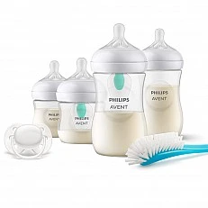 Set for newborn Natural Response SCD657/11 AirFree with 4 bottles and pacifier 0m+