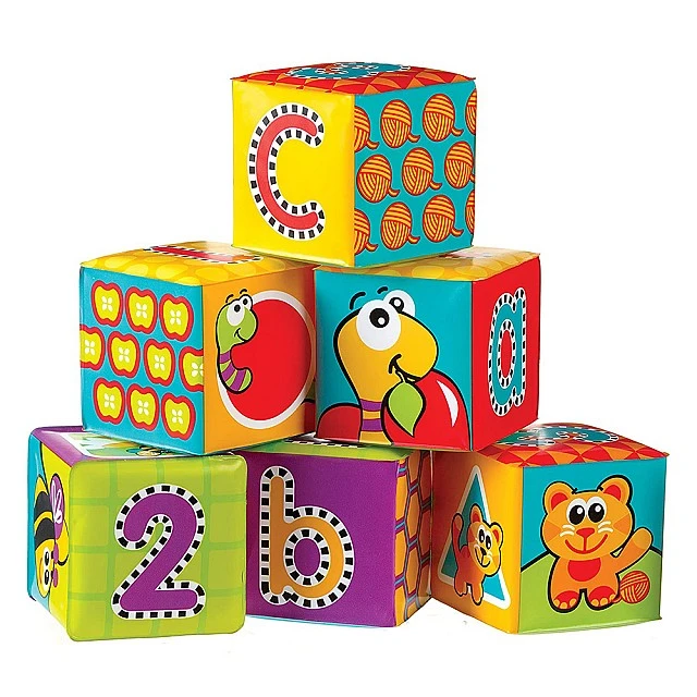 PLAYGRO Soft bath cubes (6 pcs./pack) 6m+