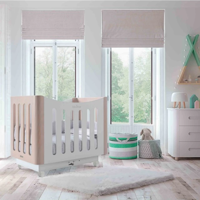 MICUNA Интелигентно Детско легло-кошара BABYSITTER 60/120 см - white/scandinavian