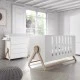 MICUNA Transforming children’s bed BIG SWING COT, 70/140 cm - white/scandinavian