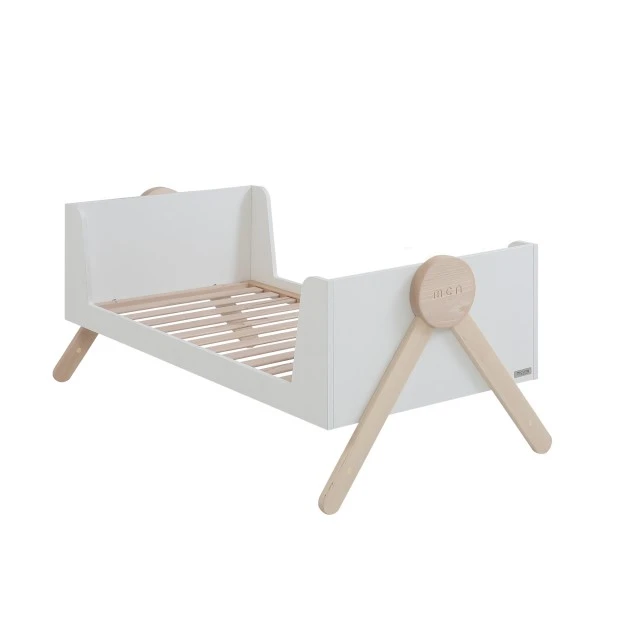 MICUNA Transforming children’s bed BIG SWING COT, 70/140 cm - white/scandinavian