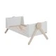 MICUNA Transforming children’s bed BIG SWING COT, 70/140 cm - white/scandinavian