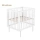 MICUNA Transformable bed ARCTIC 60/80-120 cm, white