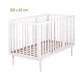 MICUNA Transformable bed ARCTIC 60/80-120 cm, white