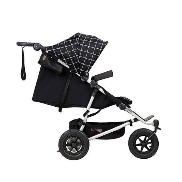 Twin stroller Duet V3 Grid (black and white check)
