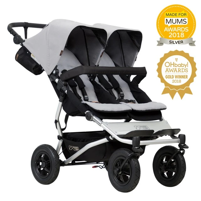 Twin stroller Duet V3 Silver
