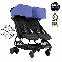 Mountain Buggy Количка за две деца Nano DUO Nautical (черно и синьо)