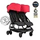 Mountain Buggy Количка за две деца Nano DUO Ruby (черно и червено)