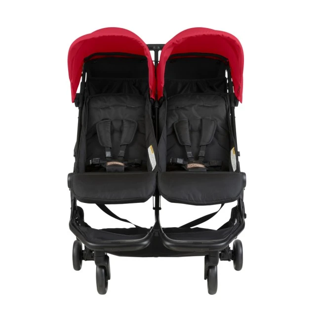 Mountain Buggy Количка за две деца Nano DUO Ruby (черно и червено)