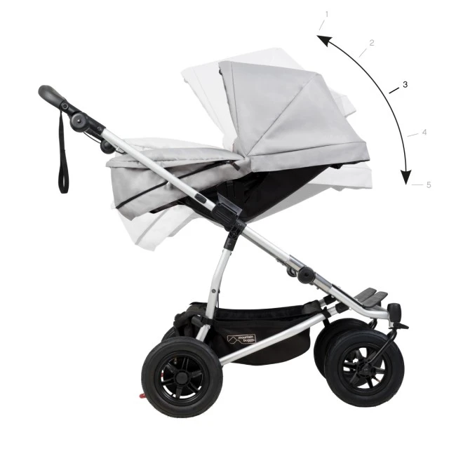 Newborn basket PLUS for stroller DUET V3.2 Silver