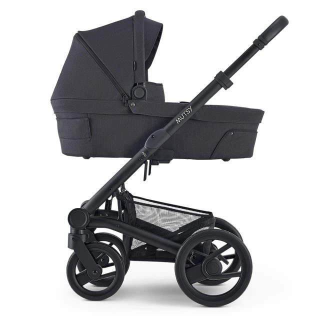 Mutsy NIO North Black PACKAGE Chassis with seat + Bassinet for newborn